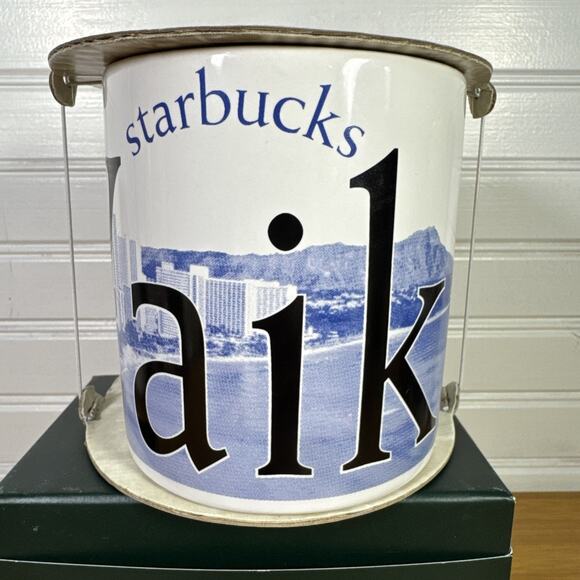 Vintage Starbucks Coffee Tea Mug Cup 1994 Waikiki CITY MUG Collector Series - Picture 3 of 7
